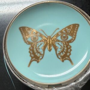 Jonathan Adler Gold and Turquoise Coasters
